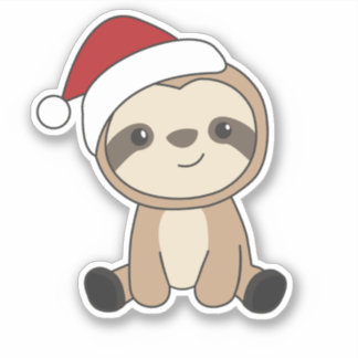 Sloth Christmas Snow Winter Animals Sloths Classic