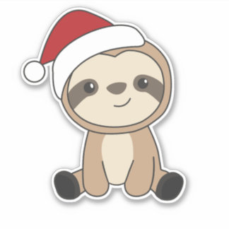 Sloth Christmas Snow Winter Animals Sloths Classic