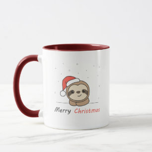 Sloth Christmas Snow Winter Animals Sloths Mug