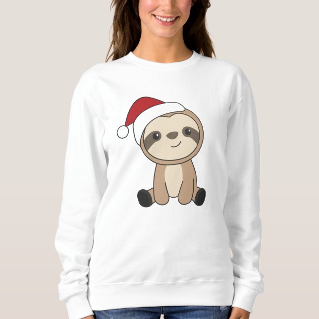 Sloth Christmas Snow Winter Animals Sloths Sweatshirt (Front)