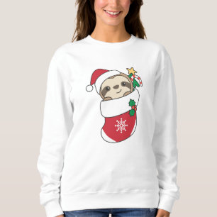 Sloth Christmas Snow Winter Animals Sloths Sweatshirt