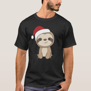 Sloth Christmas Snow Winter Animals Sloths T-Shirt