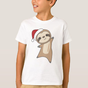 Sloth Christmas Snow Winter Animals Sloths T-Shirt