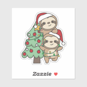  Sloth Christmas Tree Christmas Animals Sloths
