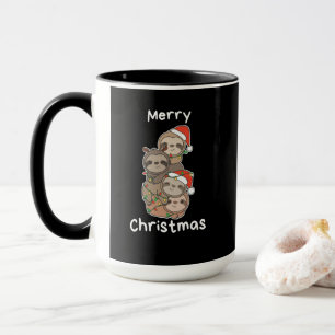 Sloth Christmas Tree Christmas Animals Sloths Mug