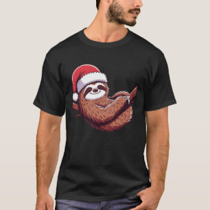 Sloth Christmas Winter Animals Sloths boy T-Shirt