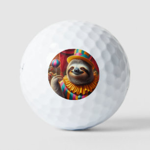 Sloth Clown Golf Balls
