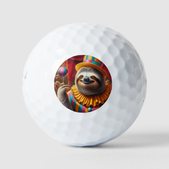 Sloth Clown Golf Balls (Front)
