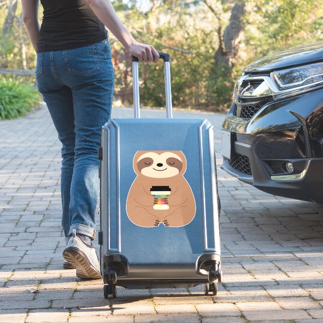 Sloth Coffee Time Classic T-Shirt (Suitcase Insitu)