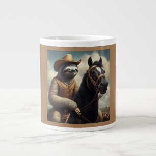 Sloth Cowboy Large Coffee Mug