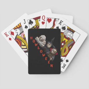 Sloth Custom Happy Halloween Shirt Sloth Graphic Playing Cards