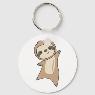 Sloth Cute Animals For Kids Funny Sloths Keychain