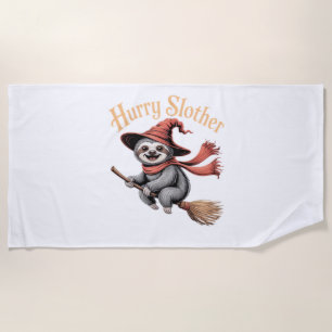 Sloth Cute Halloween Witch Funny Essential T-Shirt Beach Towel