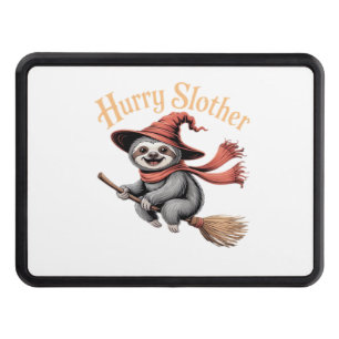 Sloth Cute Halloween Witch Funny Essential T-Shirt Trailer Hitch Cover