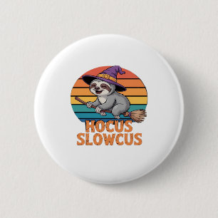 Sloth Cute Witch Funny Halloween Essential T-Shirt 2 Inch Round Button