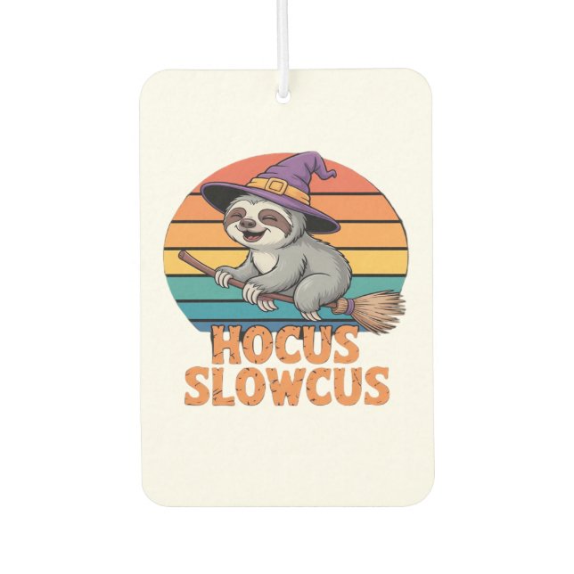 Sloth Cute Witch Funny Halloween Essential T-Shirt Air Freshener (Front)