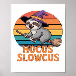 Sloth Cute Witch Funny Halloween Essential T-Shirt Poster