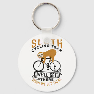 Sloth Cycling Team Keychain