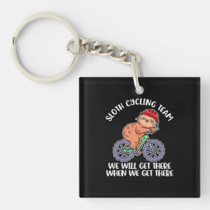 Sloth Cycling Team Keychain