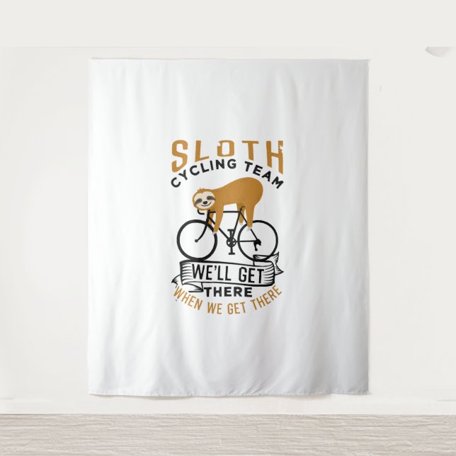 Sloth Cycling Team   Tapestry (Front)