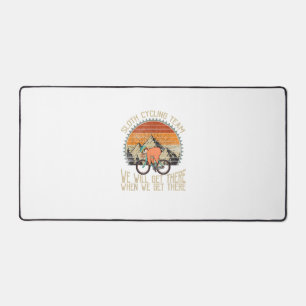 Sloth Cycling Team We Well Get There When We Get T Desk Mat
