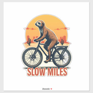 Sloth Cycling Vintage Adventure Mountain Ride