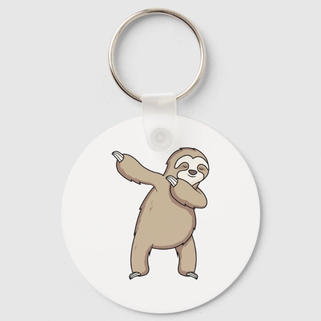 Sloth Dab  Keychain (Front)