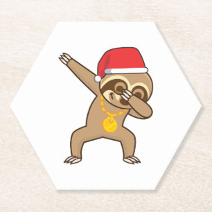 Sloth dab Sticker  Paper Coaster
