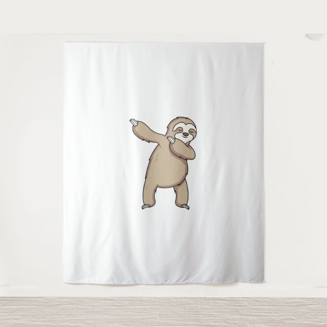 Sloth Dab  Tapestry (Front)