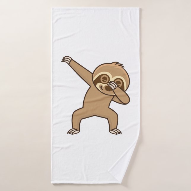 Sloth dabbing Sticker  Bath Towel (Bath Towel)