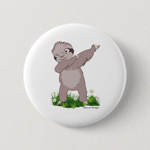 Sloth Dabs  2 Inch Round Button