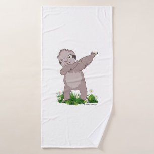 Sloth Dabs  Bath Towel