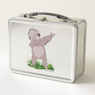 Sloth Dabs Metal Lunch Box