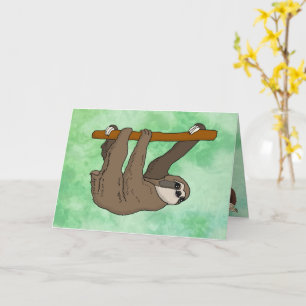 Sloth Design Greeting Card