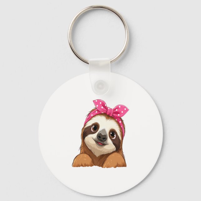 Sloth  Design Sloth Keychain (Front)