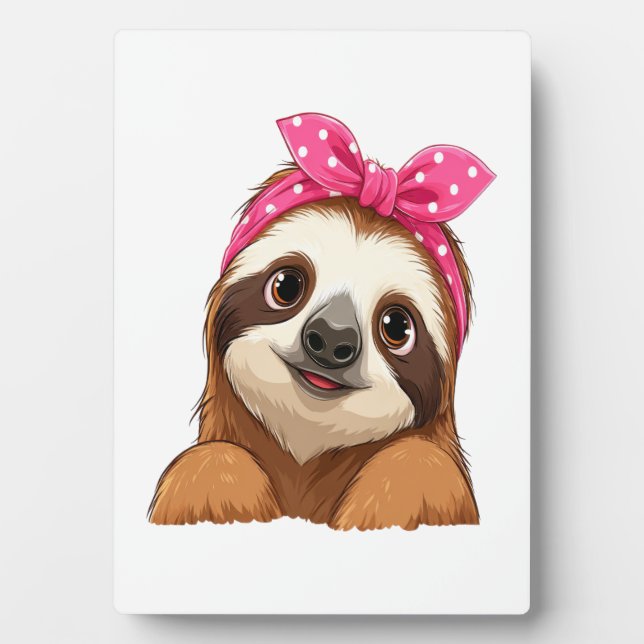 Sloth  Design Sloth Plaque (Front)