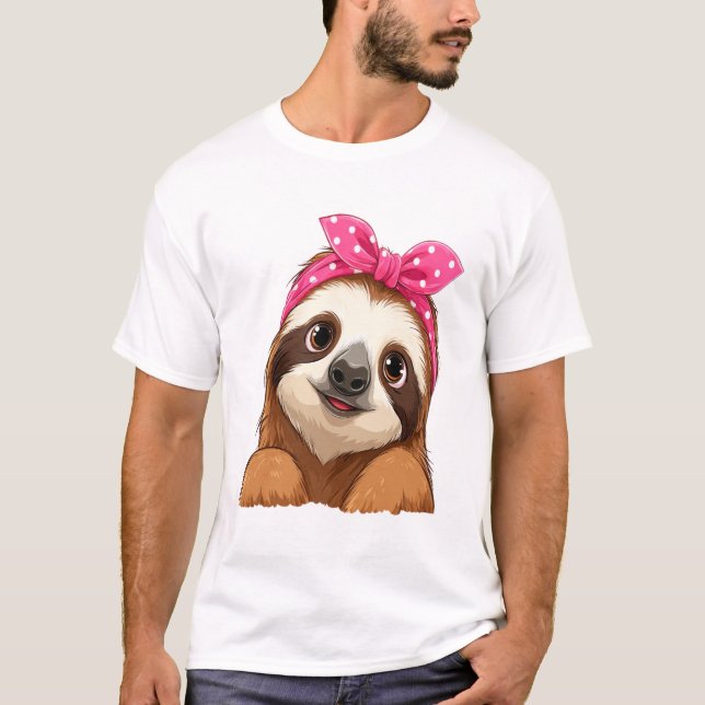 Sloth  Design Sloth T-Shirt (Front)