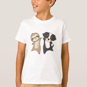 Sloth Dog Bernese Mountain Dog Cute Animals T-Shirt
