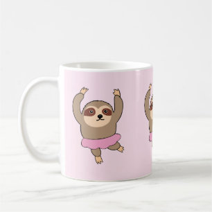 Sloth Doing Ballet Mug