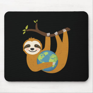 Sloth Earth Day Save The Earth Our Planet Love Mot Mouse Pad