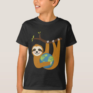 Sloth Earth Day Save The Earth Our Planet Love Mot T-Shirt