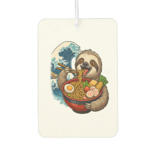 Sloth Eating Japanese Ramen Air Freshener