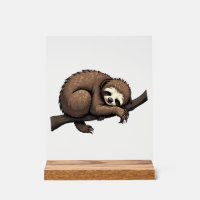 Sloth Etched Art Retro Nature Tee (2)