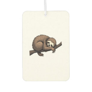 Sloth Etched Art Retro Nature Tee (2) Air Freshener