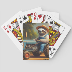 Sloth Farmer Playing Cards