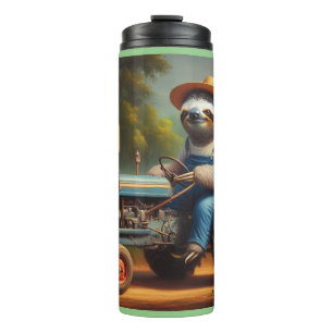 Sloth Farmer Thermal Tumbler