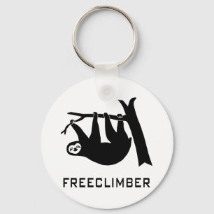 sloth faultier climber freeclimber freeclimbing keychain
