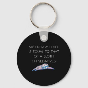 Sloth Fibro Lupus Chronic Fatigue Spoonie Sleepy S Keychain