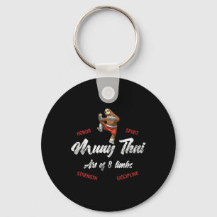 Sloth Fighter - Muay Thai Thai Boxing And Kickboxi Keychain