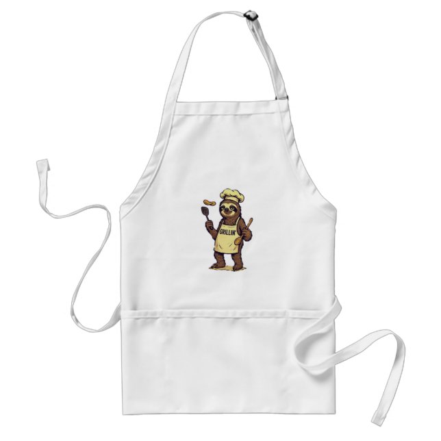 Sloth Flipping Apron (Front)